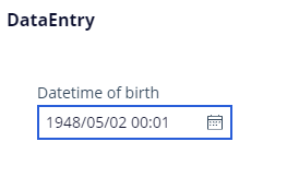 Enter 5/2/1948 00:01 before Save