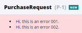 Error messages shown in multiple lines
