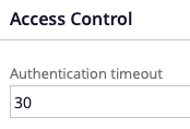 auth timeout