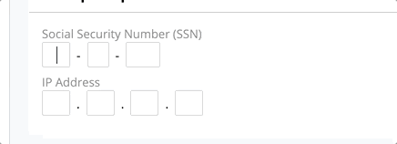 SSN multiple inputs